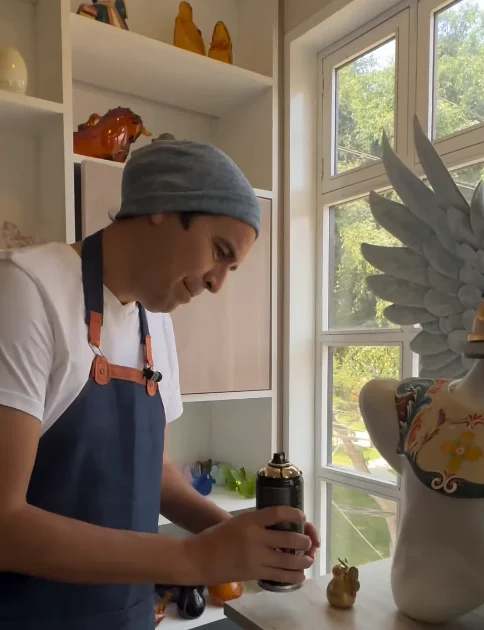 Proceso creativo de escultura personalizada